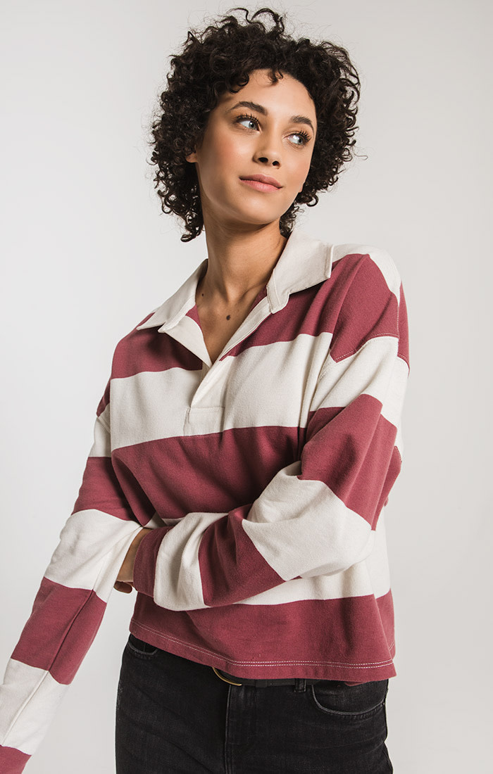 Z SUPPLY the rugby stripe collared shirt Z SUPPLY the rugby stripe collared shirt