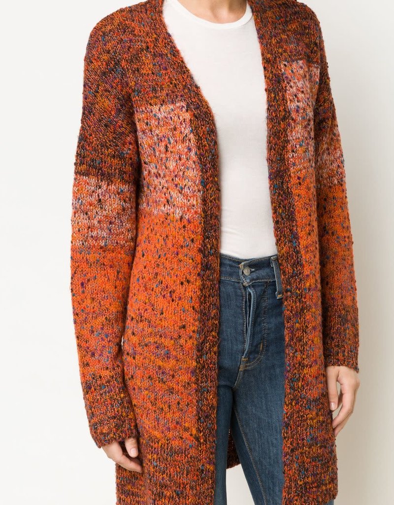 COLOR LAYER SWEATER CARDIGAN