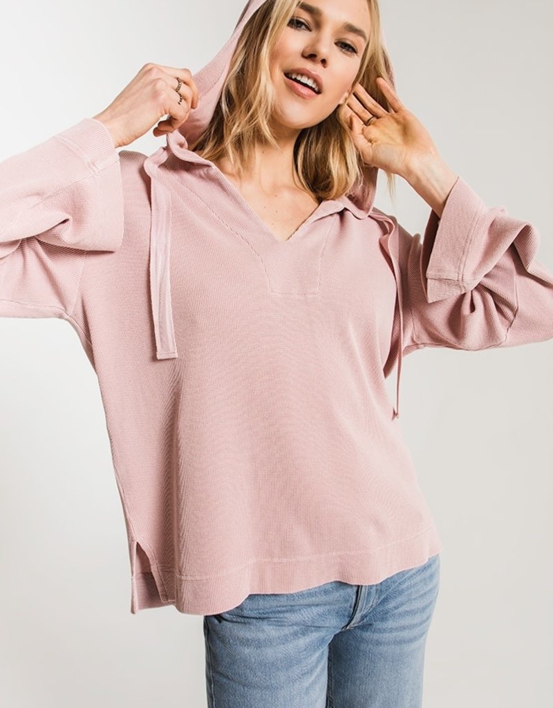 Z SUPPLY the flared sleeve thermal hoodie