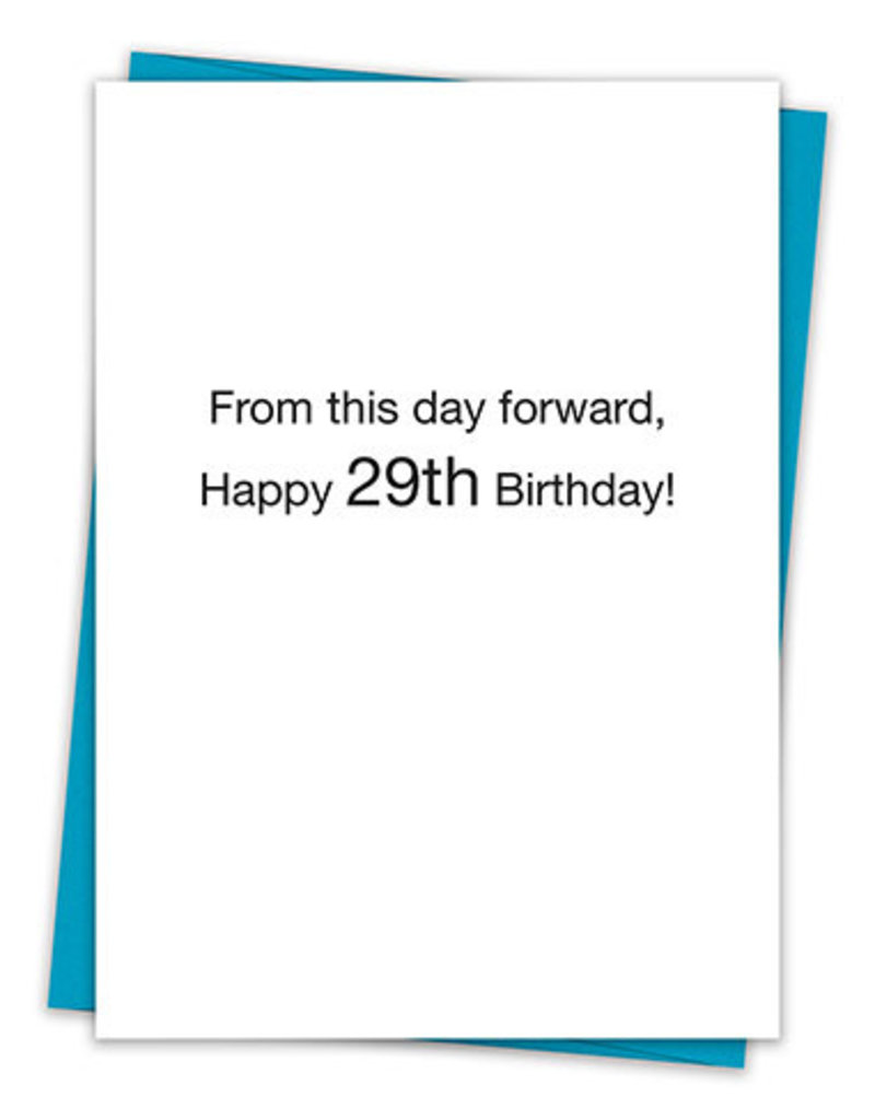 HAPPY 29TH CARD