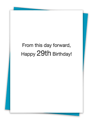HAPPY 29TH CARD HAPPY 29TH CARD