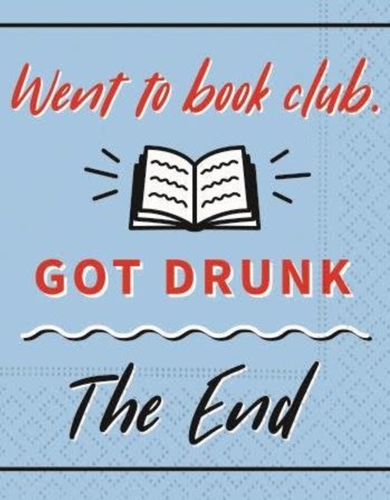 beverage napkin-book club