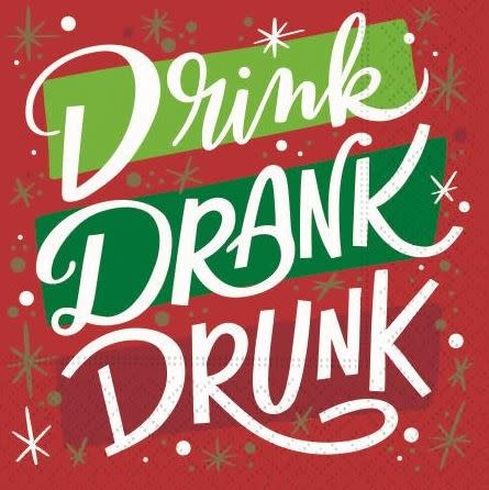 beverage napkin- drink drank drunk beverage napkin- drink drank drunk