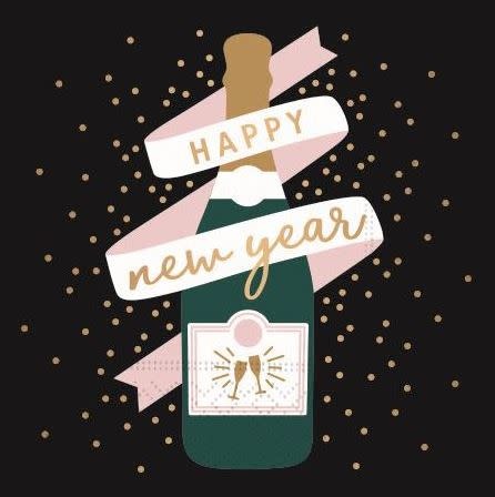 beverage napkin-Happy New Year cheers
