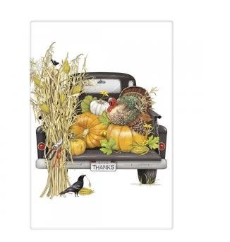 FALL BLACK TRUCK FLOUR SACK TOWEL FALL BLACK TRUCK FLOUR SACK TOWEL