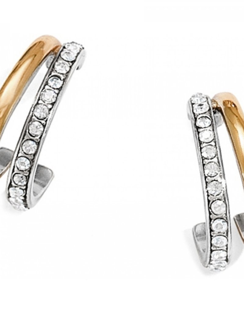 BRIGHTON NEPTUNE'S RINGS POST HOOP EARRINGS