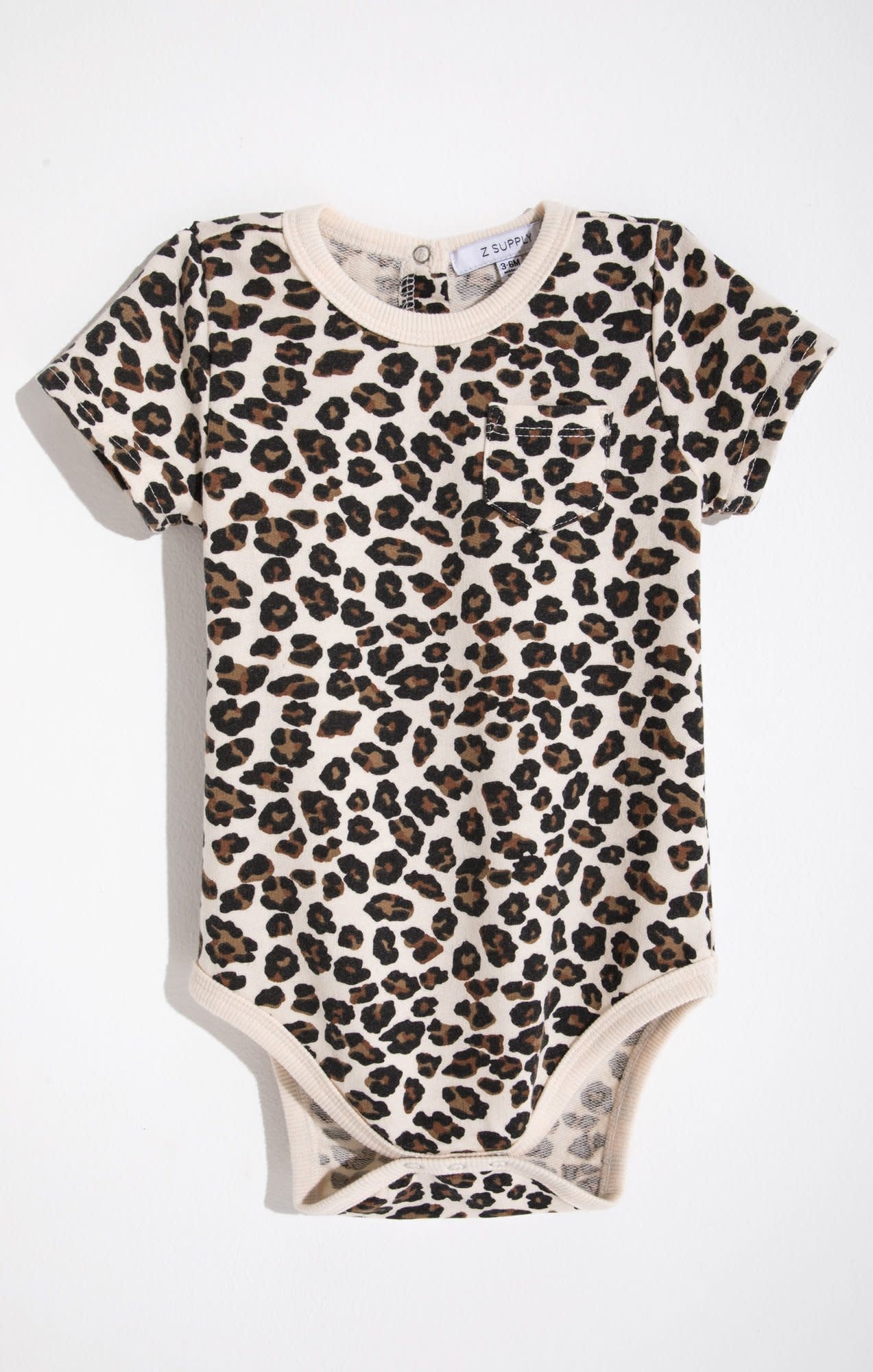 Z SUPPLY THE POCKET LEOPARD ONESIE Z SUPPLY THE POCKET LEOPARD ONESIE