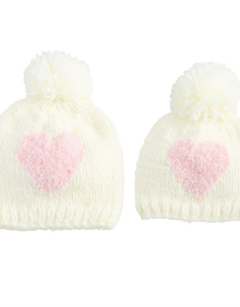 MUD PIE HEART KNIT HATS