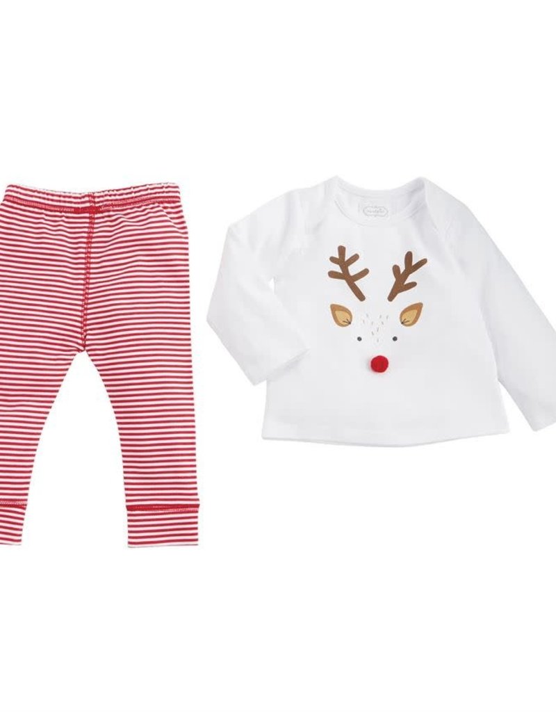 MUD PIE CHRISTMAS REINDEER PANT SET