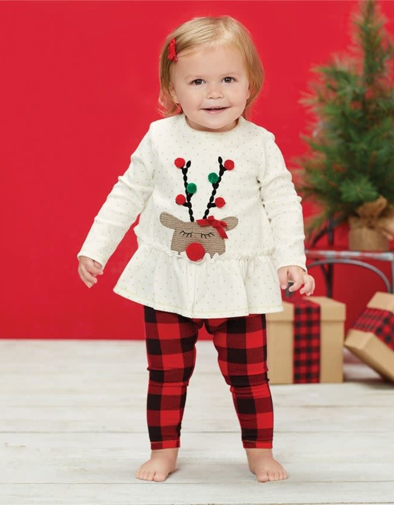 MUD PIE ALPINE CHECK TUNIC & LEGGING SET