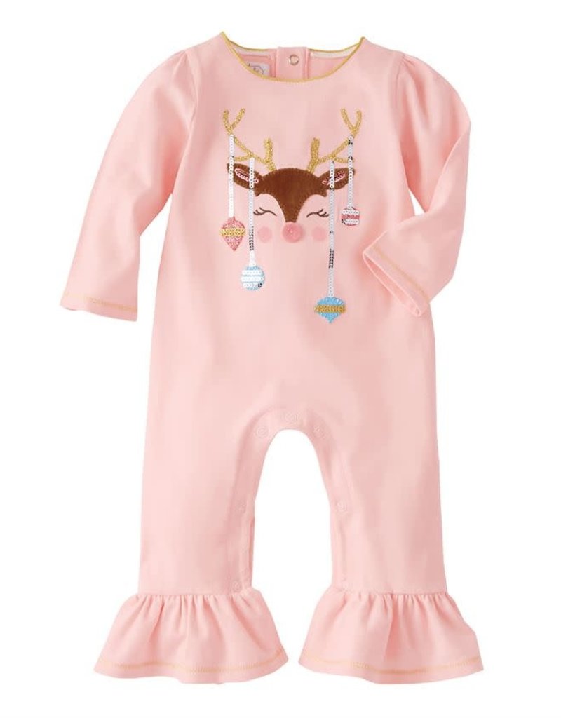 MUD PIE REINDEER & ORNAMENT ONE-PIECE
