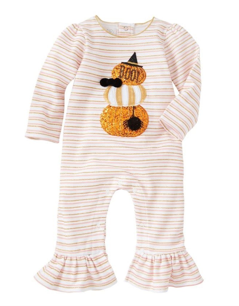 MUD PIE girl stacked pumpkin one-piece