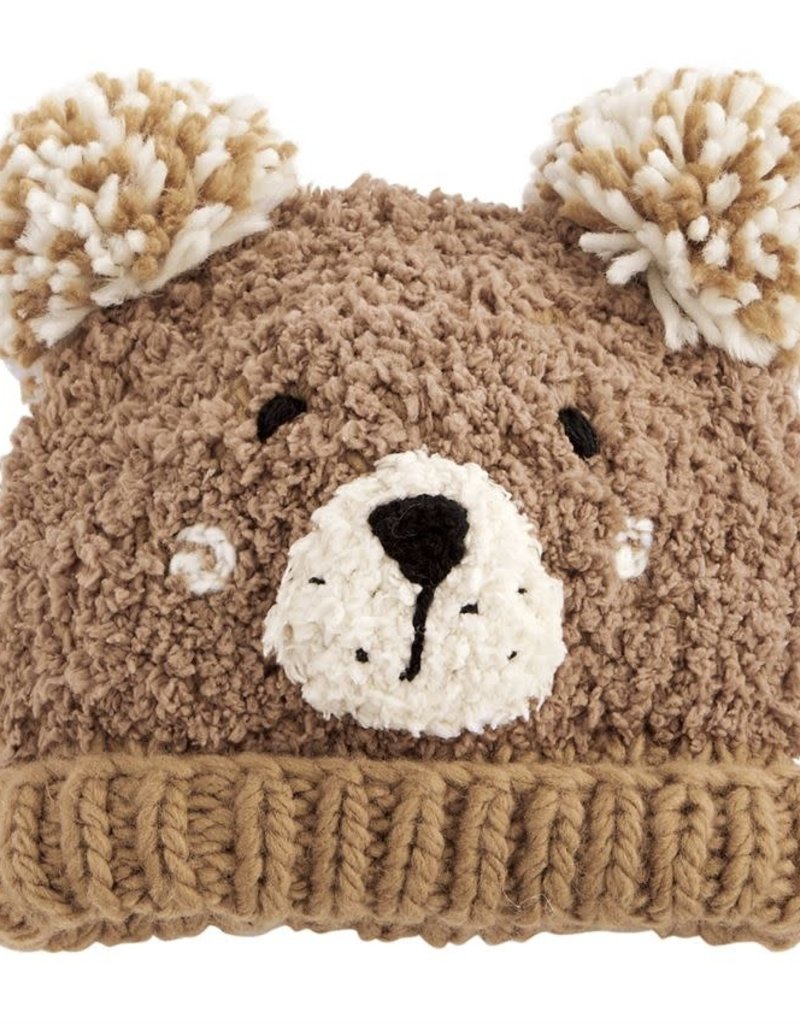 MUD PIE BROWN BEAR KNITTED HAT