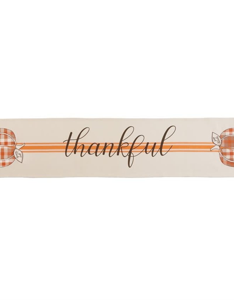 MUD PIE PUMPKIN APPLIQUE TABLE RUNNER