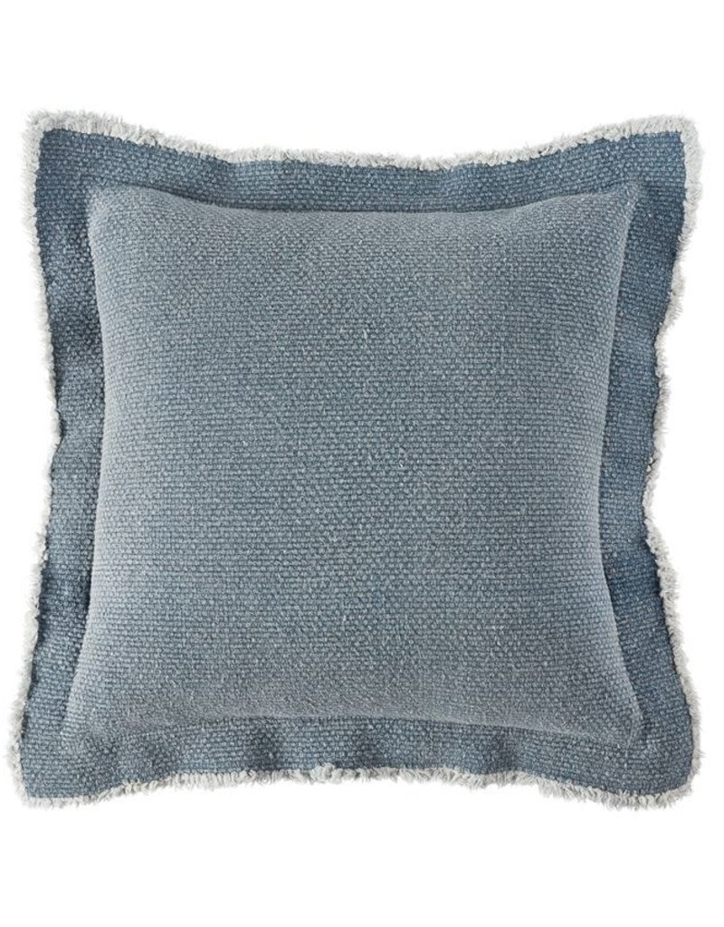 MUD PIE DARK BLUE FLANGE PILLOW