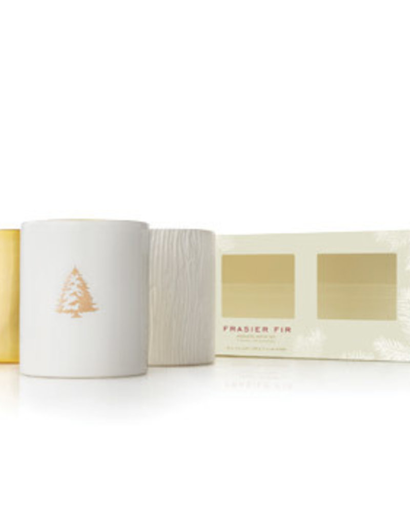 THYMES FRASIER FIR GILDED POURED CANDLE TRIO SET