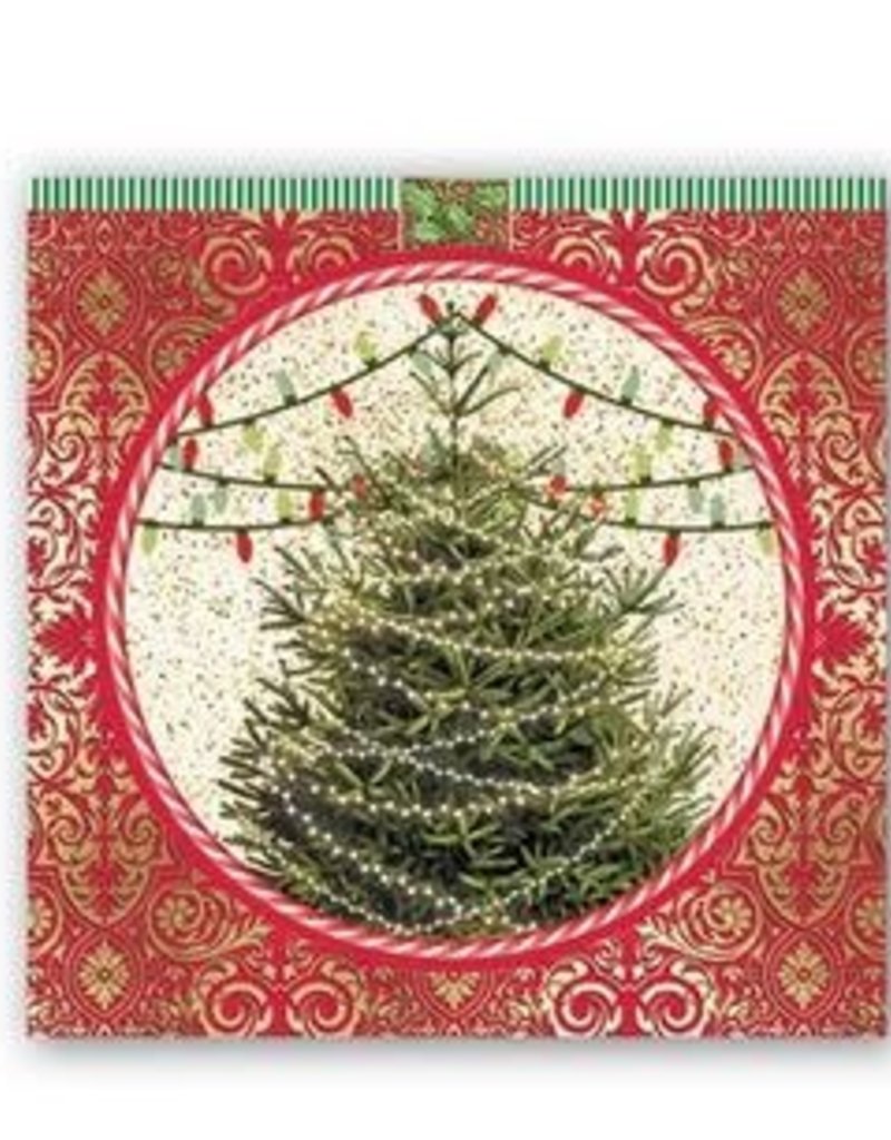 MICHEL DESIGN WORKS O tannenbaum cocktail napkin