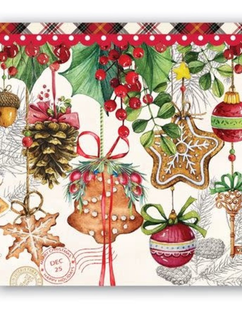 MICHEL DESIGN WORKS holiday treats cocktail napkins