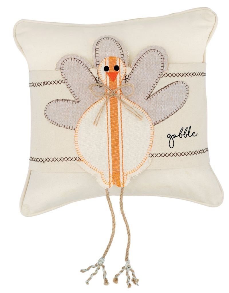 MUD PIE TURKEY DANGLE LEG PILLOW WRAP