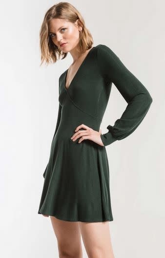 Z SUPPLY THE MICRO RIB L/S DRESS Z SUPPLY THE MICRO RIB L/S DRESS