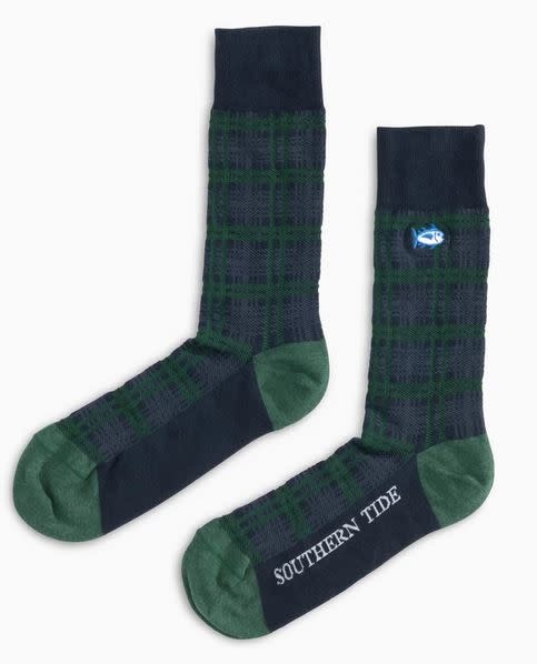 SOUTHERN TIDE MISTLETOE PLAID SOCKS SOUTHERN TIDE MISTLETOE PLAID SOCKS