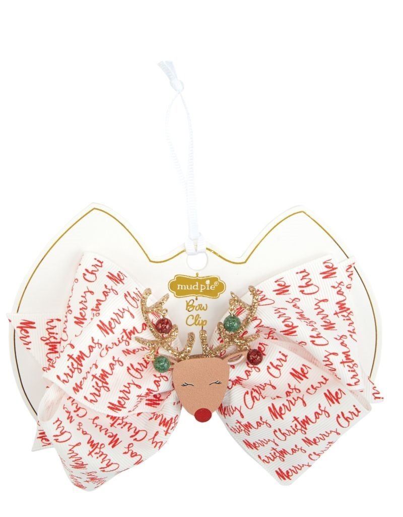 MUD PIE holiday acrylic bow