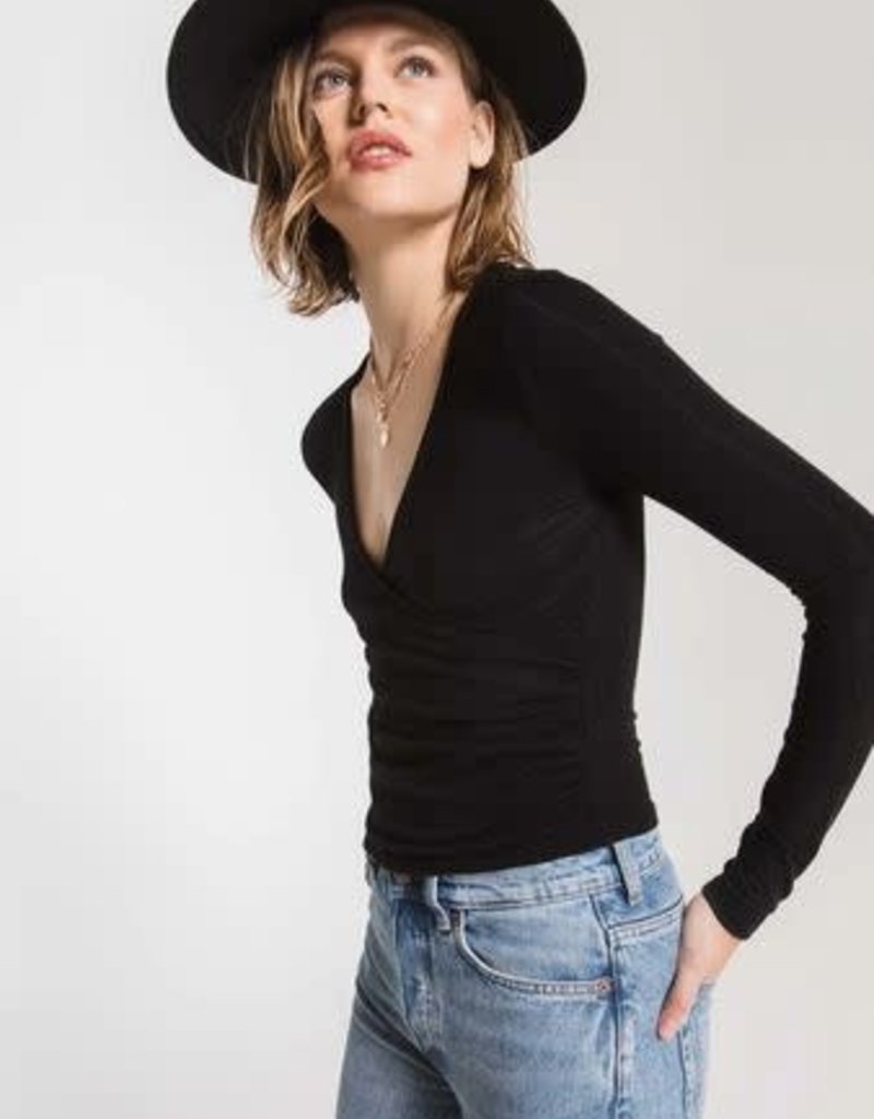 Z SUPPLY the micro rib wrap top