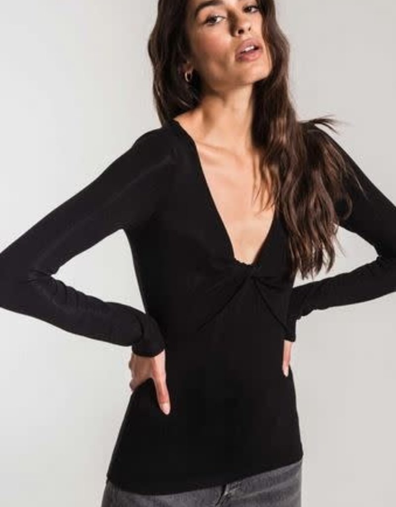 Z SUPPLY the micro rib scarlet top