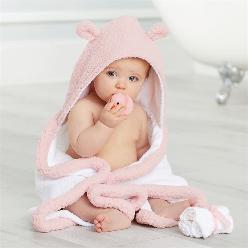 MUD PIE PINK BABY BATH TIME SET MUD PIE PINK BABY BATH TIME SET