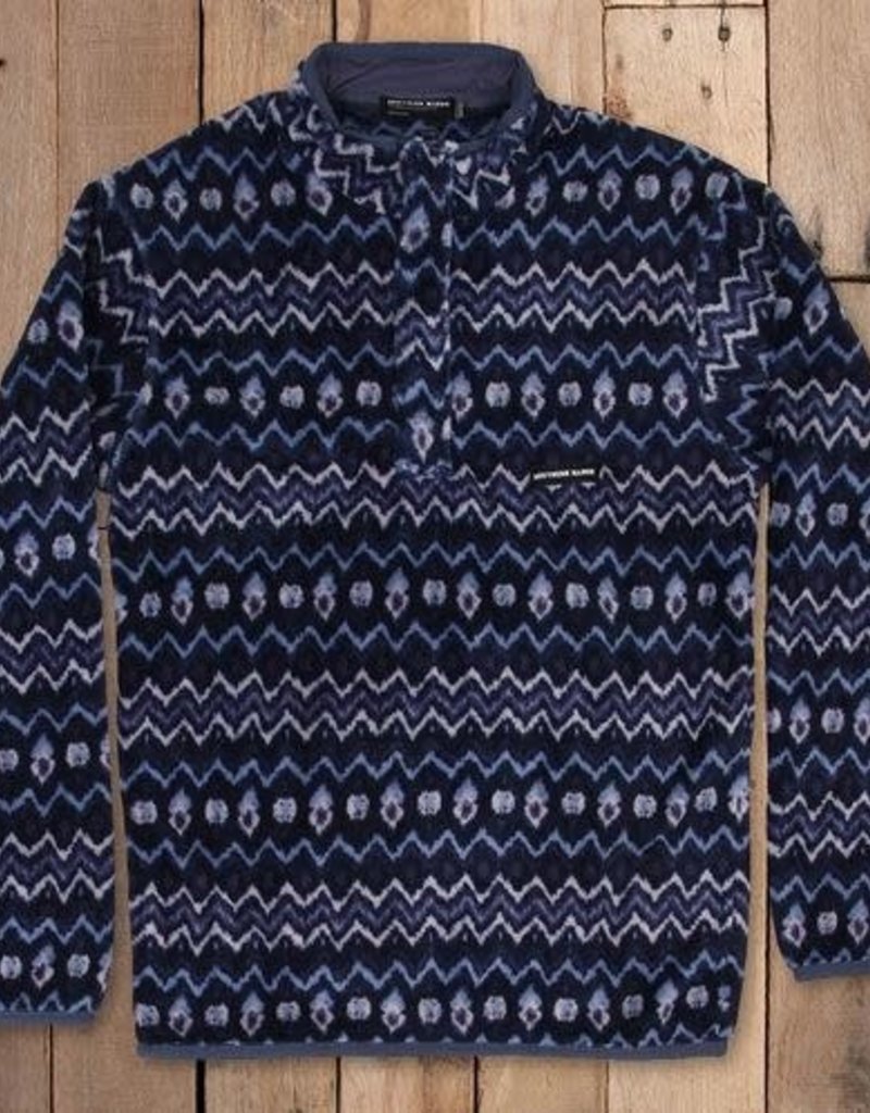 SOUTHERN MARSH Tangier ikat fleec pullover
