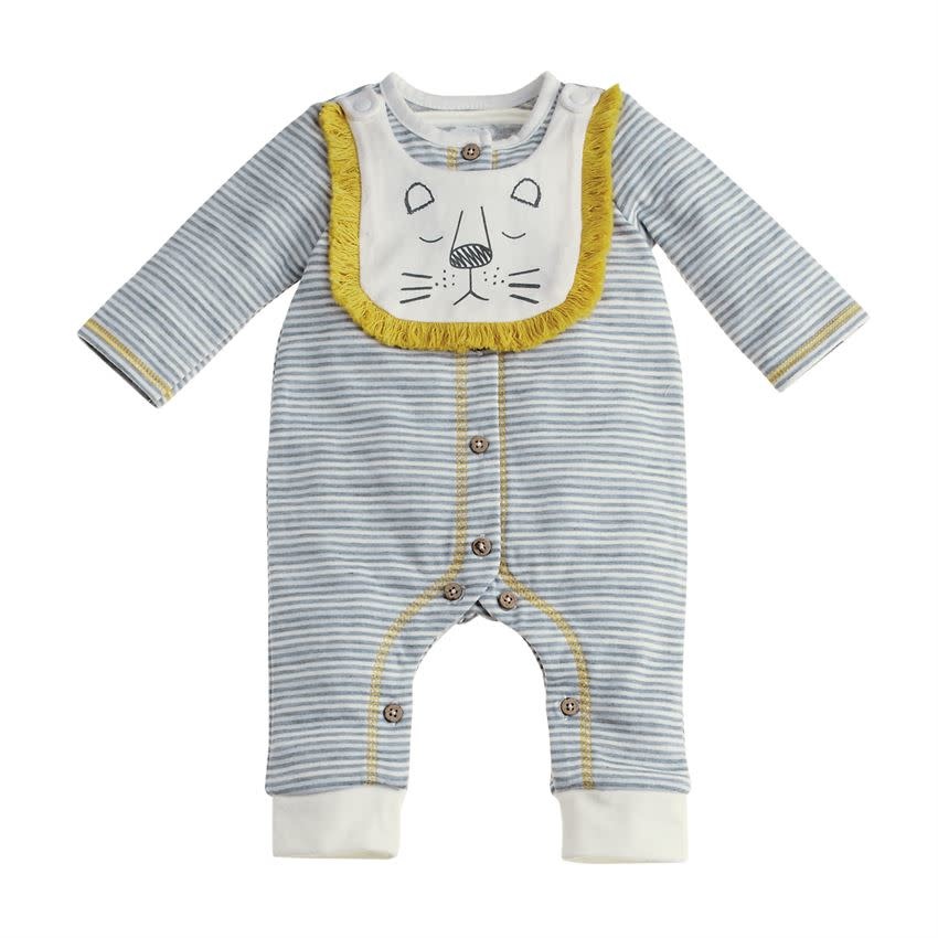 MUD PIE lion sleeper & bib set MUD PIE lion sleeper & bib set