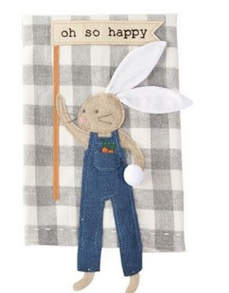 MUD PIE BUNNY DANGLE LEG TOWELS