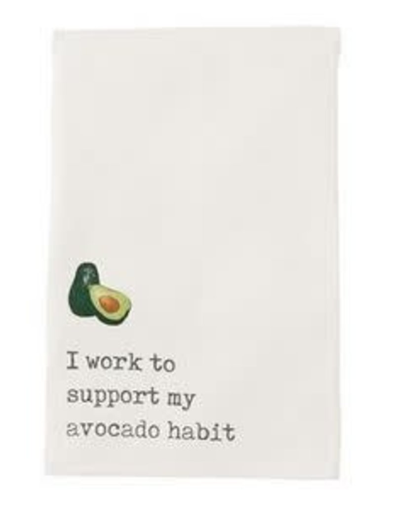 MUD PIE food humor hand towels