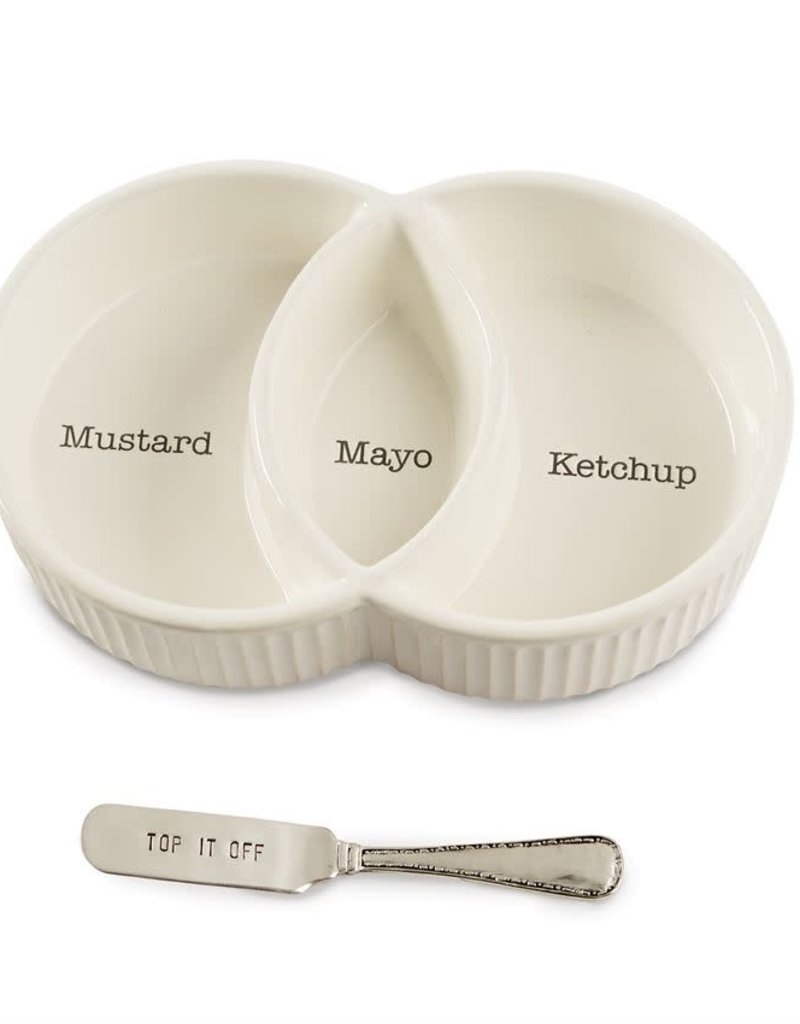 MUD PIE condiment serving set