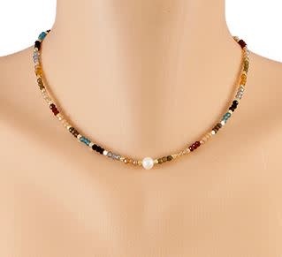 PEARL & BEADED CHOKER PEARL & BEADED CHOKER