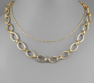 CHAIN LAYER NECKLACE CHAIN LAYER NECKLACE
