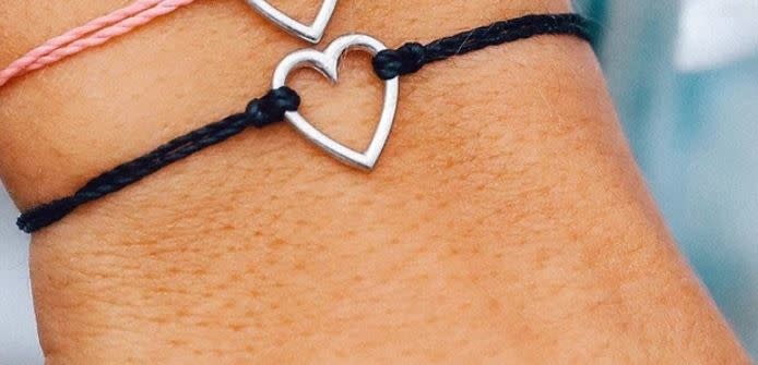 PURAVIDA open heart bracelet- silver PURAVIDA open heart bracelet- silver