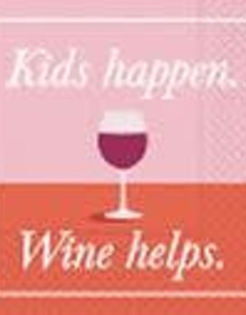 beverage napkin- kids happen