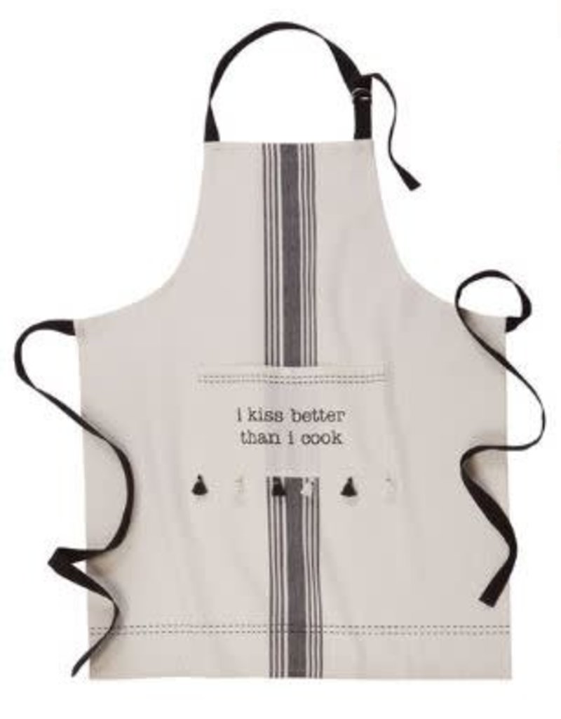 MUD PIE GRAINSACK TASSEL APRONS