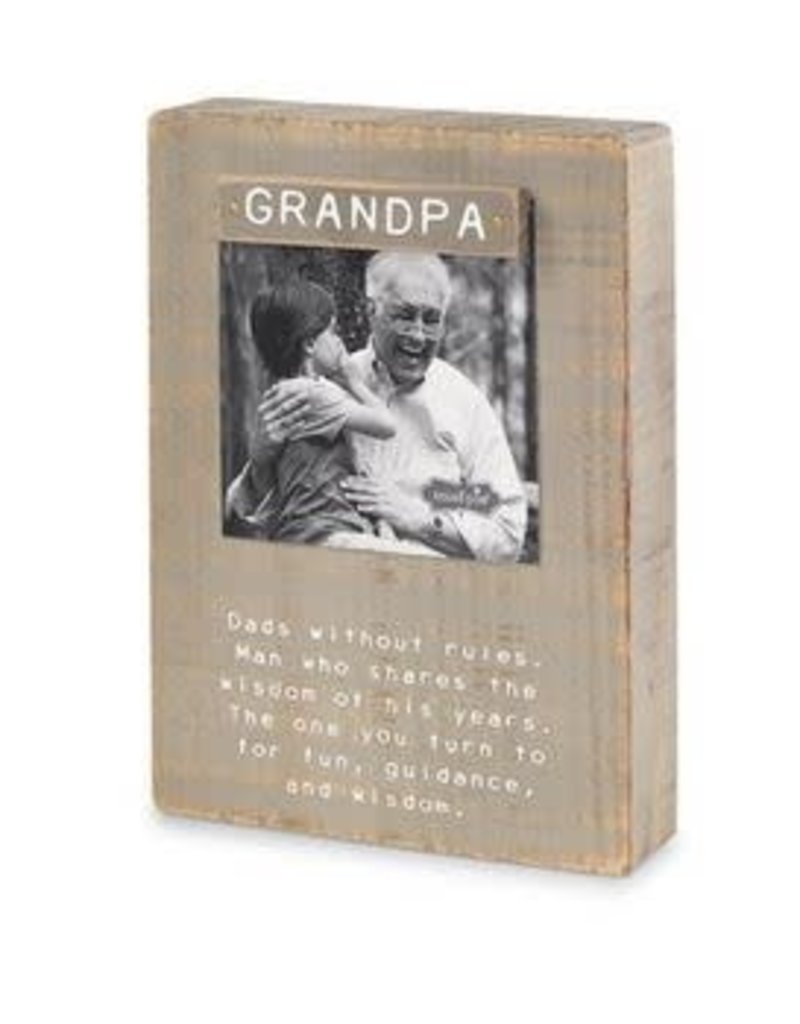 MUD PIE GRANDPARENT MAGNET BLOCK FRAME SET