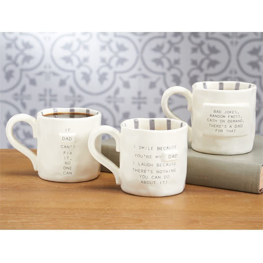 MUD PIE FUNNY DAD MUGS MUD PIE FUNNY DAD MUGS