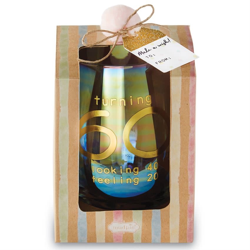 MUD PIE BOXED WINE GLASS SET- 60 MUD PIE BOXED WINE GLASS SET- 60
