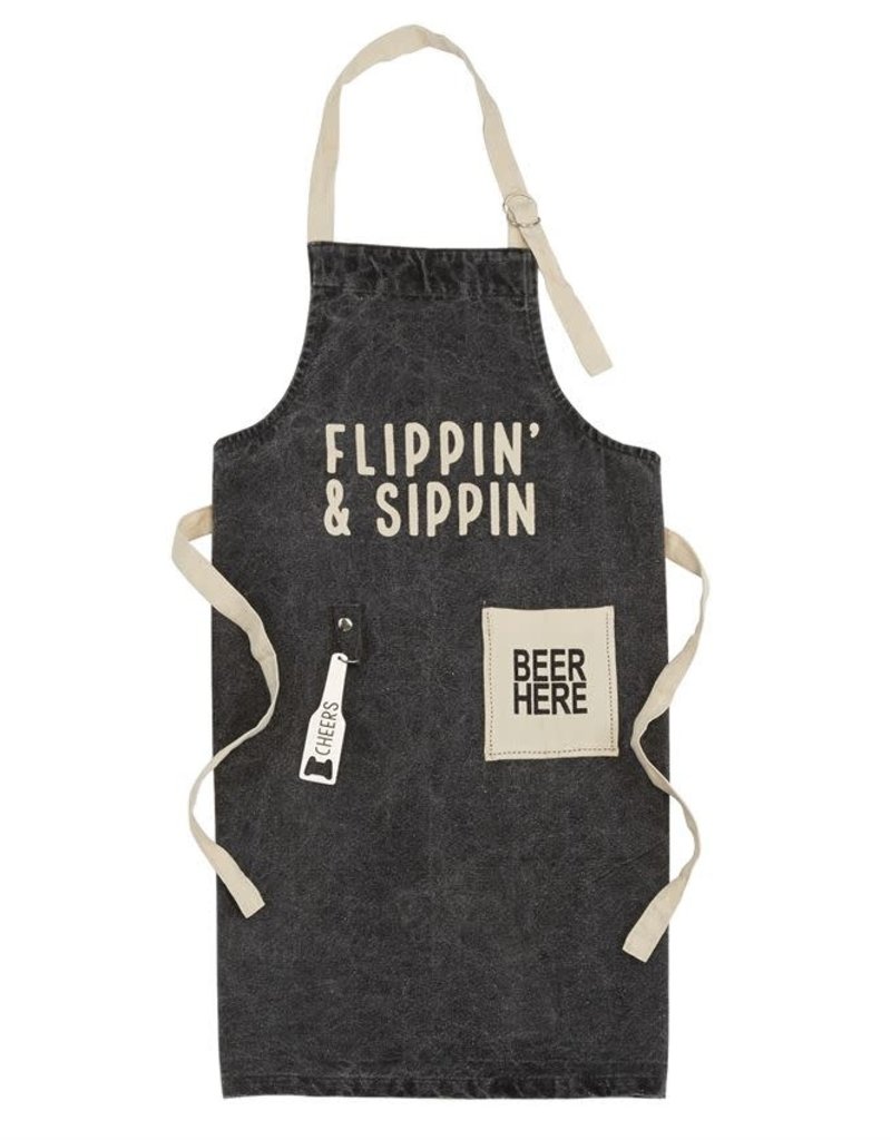 MUD PIE FLIPPIN AND SIPPIN APRON