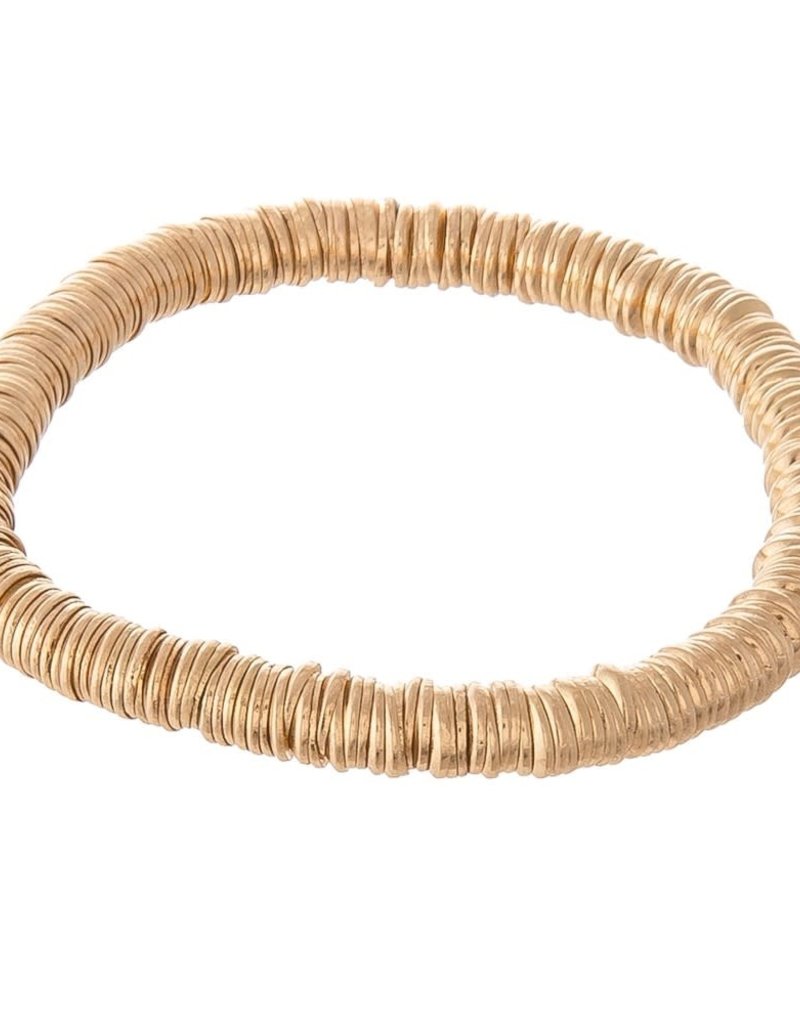 metal spacer beaded stretch bracelets