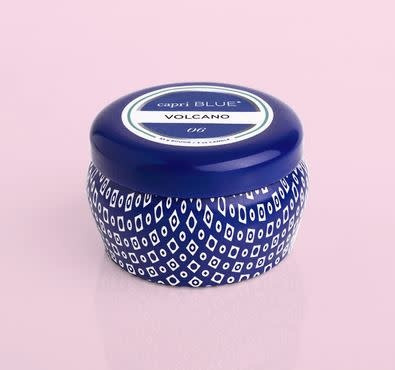CAPRI BLUE SIGNATURE PRINTED MINI TIN CAPRI BLUE SIGNATURE PRINTED MINI TIN