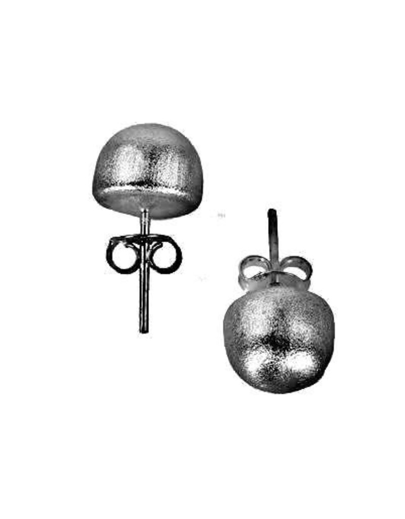 SHEILA FAJL LILOU LITTLE BALL STUD EARRINGS-BRUSHED GUNMETAL
