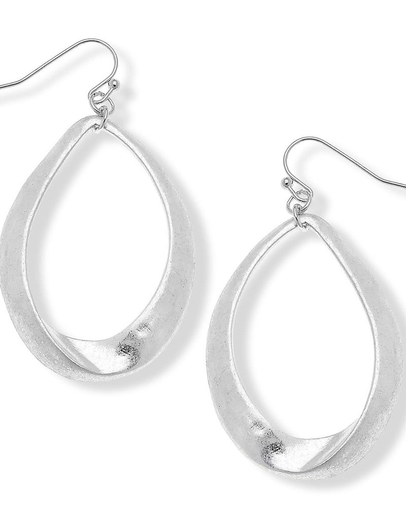 CANVAS PHOEBE EARRINGS IN WORN SILVER