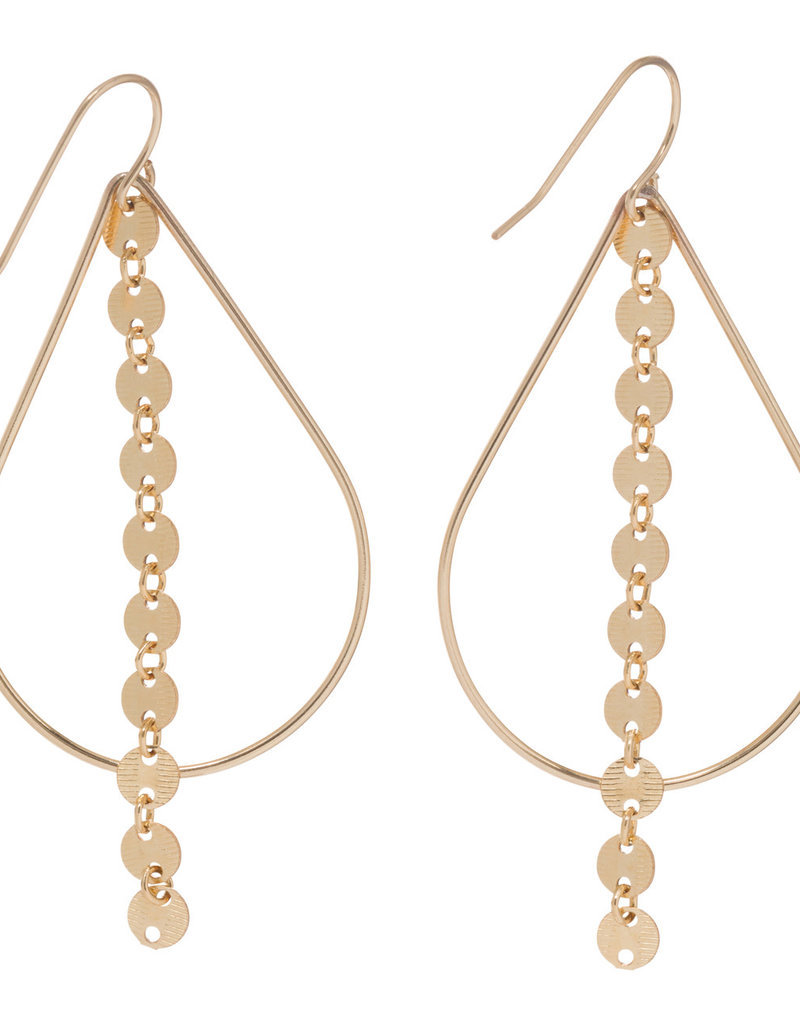 ENEWTON TEARDROP WITH INFINITY CHIC GOLD EARRING