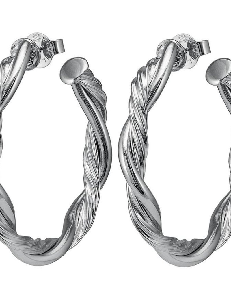 SHEILA FAJL ROPE HOOP EARRINGS