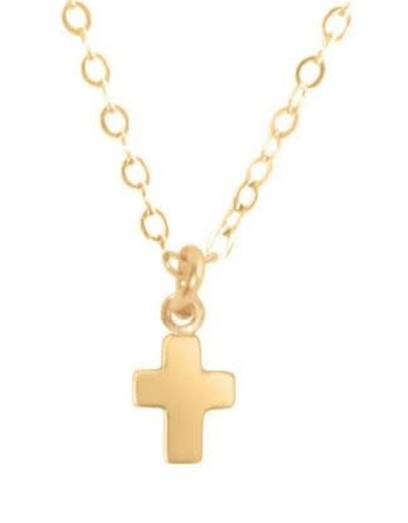 ENEWTON 16" NECKLACE GOLD- BELIEVE GOLD CHARM